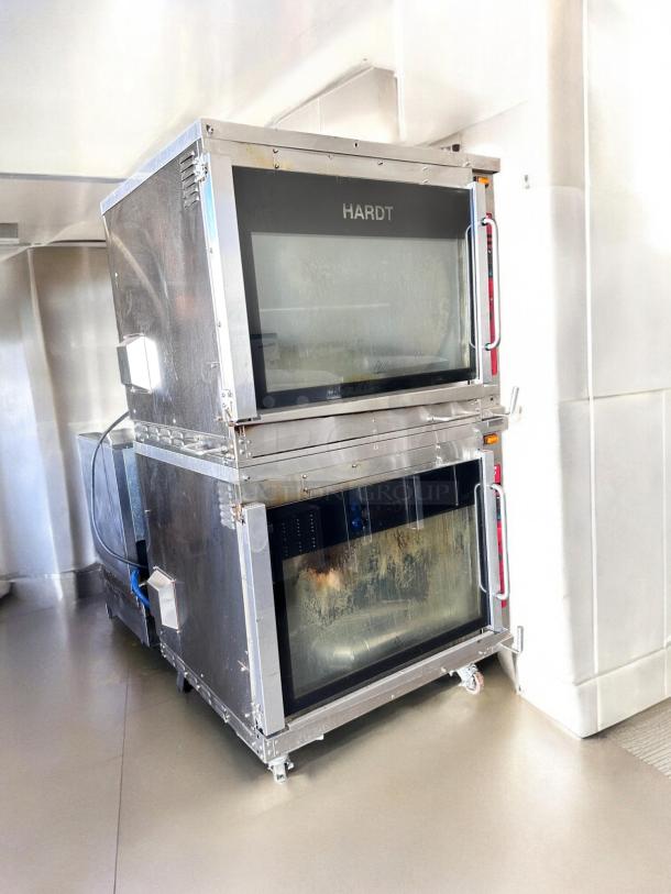 Hardt Inferno 4500 double stack gas rotisserie oven in outstanding condition, fully tested, 120V/natural gas.