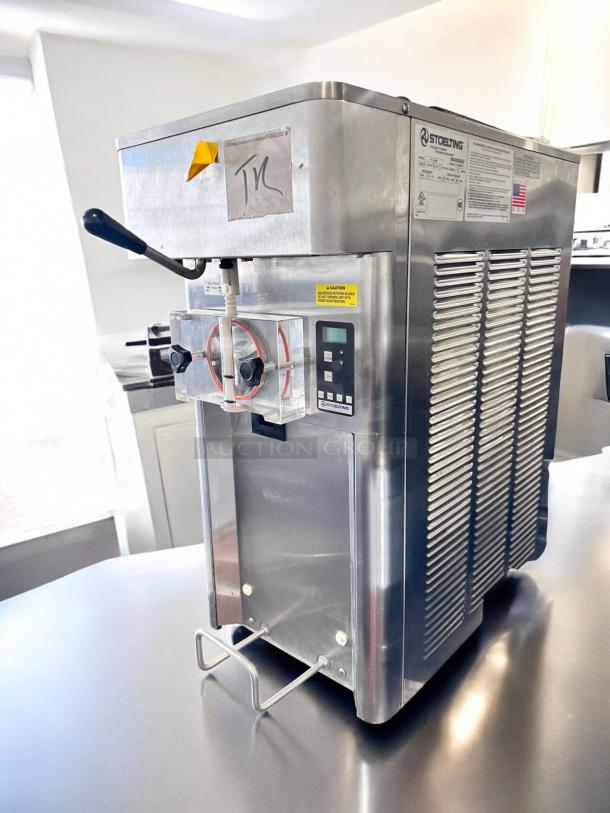 Stoelting F111-38ID soft serve machine in pristine condition, countertop model, 115V, fully tested and working, USA-made.