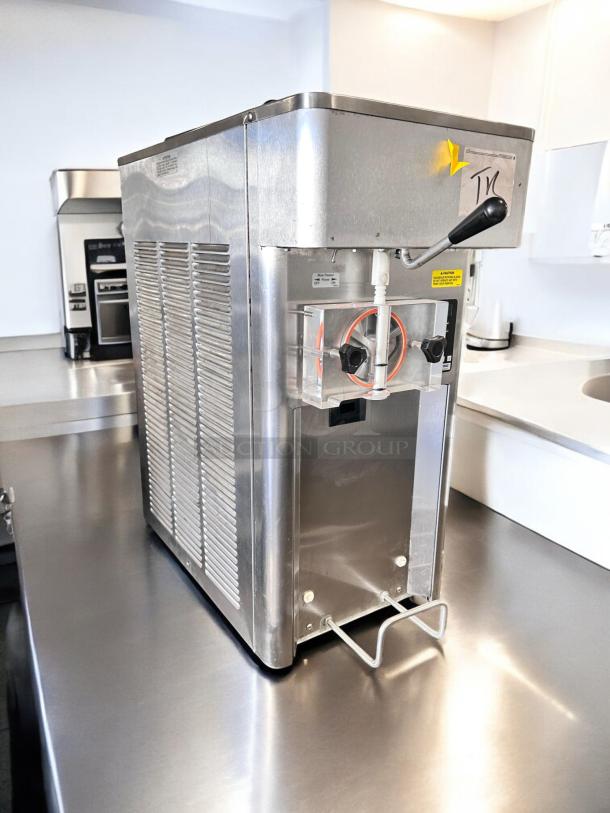 Pristine Stoelting F111-38ID single flavor soft serve machine, 115V; stainless steel, countertop model, fully tested, working.