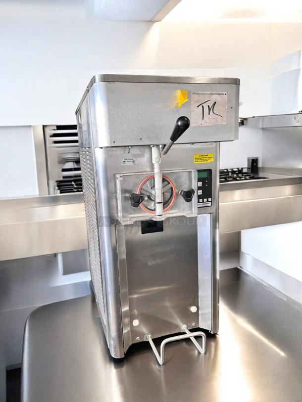 Pristine Stoelting F111-38ID soft serve machine, single flavor, stainless steel, 115V, tested and working, countertop model.