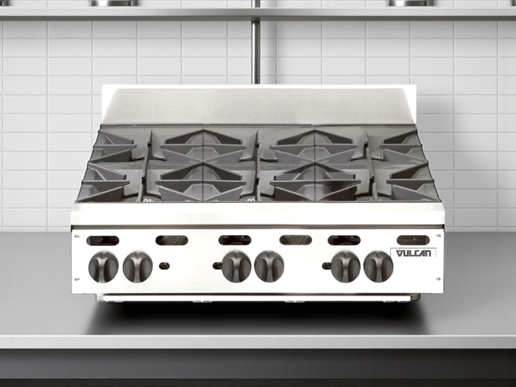 Vulcan 6-burner countertop commercial range