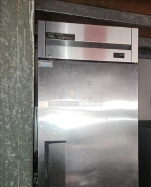 True T-23F-HC single-door reach-in freezer, 23 cu. ft., stainless steel, pristine condition, fully tested and working.