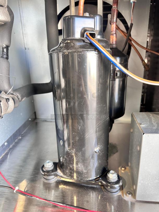 Scotsman BLMI-850A ice machine compressor showing clean, fully tested equipment in superb condition, 2018 model.