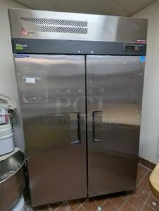 Turbo Air double door refrigerator, outstanding condition, digital temperature control, Energy Star certified, fully tested.