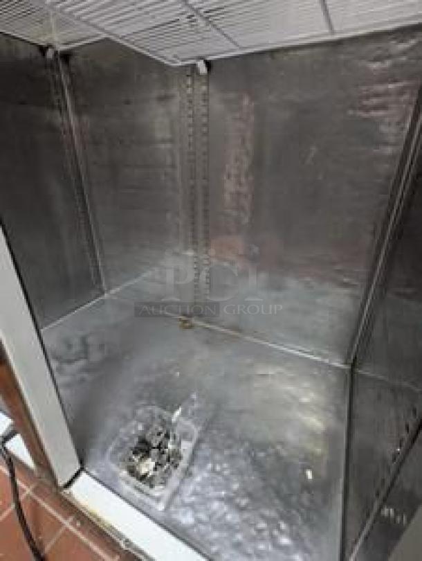 Everest ESR2 two-door reach-in refrigerator, stainless interior, 115V, outstanding condition, fully tested and working.