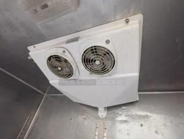 Everest ESR2 Two-Door Refrigerator, white fan unit inside, excellent condition, fully tested, 115V, ready for use.