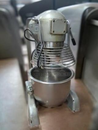 Uniworld UPM-20, 20 Qt. planetary mixer, 120V, stainless steel, great condition, fully tested and working.