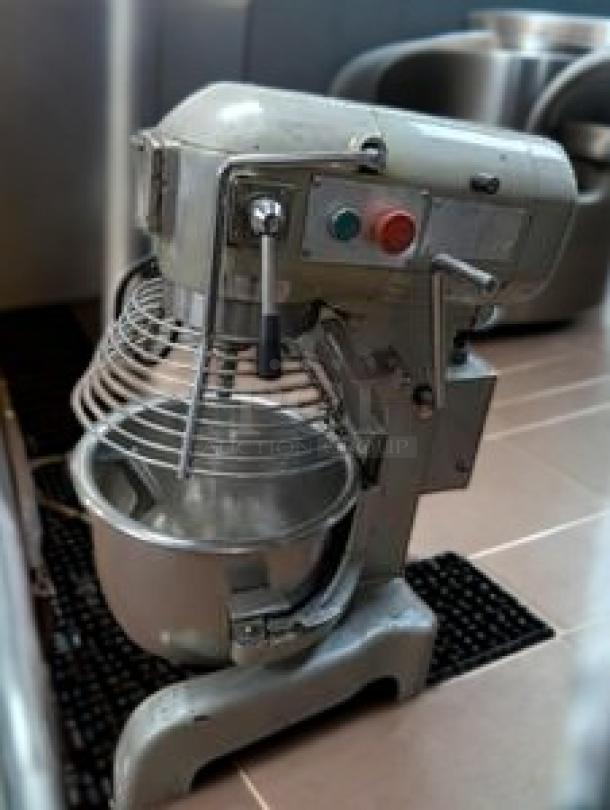 Uniworld UPM-20 20 Qt. Planetary Mixer, excellent condition, 120V, fully tested, metal body, visible controls.