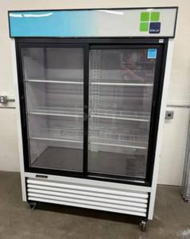 Beverage-Air Merchandiser Cooler, superb condition, sliding glass doors, 115V, fully tested and working, commercial use.
