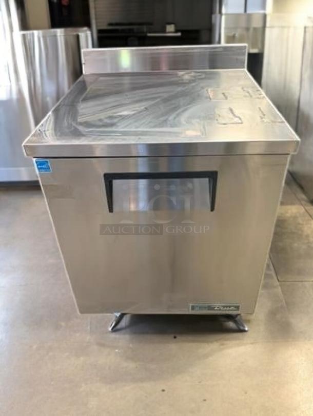 True TWT-27F-HC single door undercounter freezer in superb condition, stainless steel, fully tested, 115V.