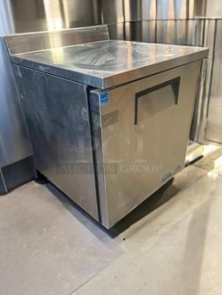 True TWT-27F-HC single door undercounter freezer in superb condition, stainless steel, fully tested, 115V.