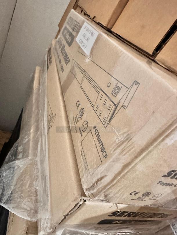 Brand new ServIt 423SWT36 36" single strip warmer, with toggle controls, 120V, in original packaging.