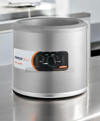 Nemco 6100A Soup Warmer in superb condition, 120V, fully tested. Features temperature controls and caution label visible.
