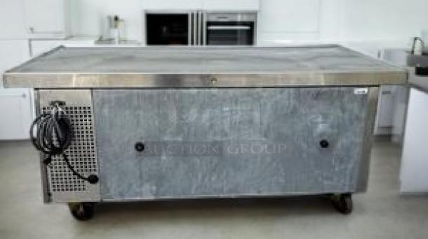 True TRCB-52 refrigerated chef base, 52" with 2 stainless steel drawers. Excellent condition, fully tested, working, 115V.