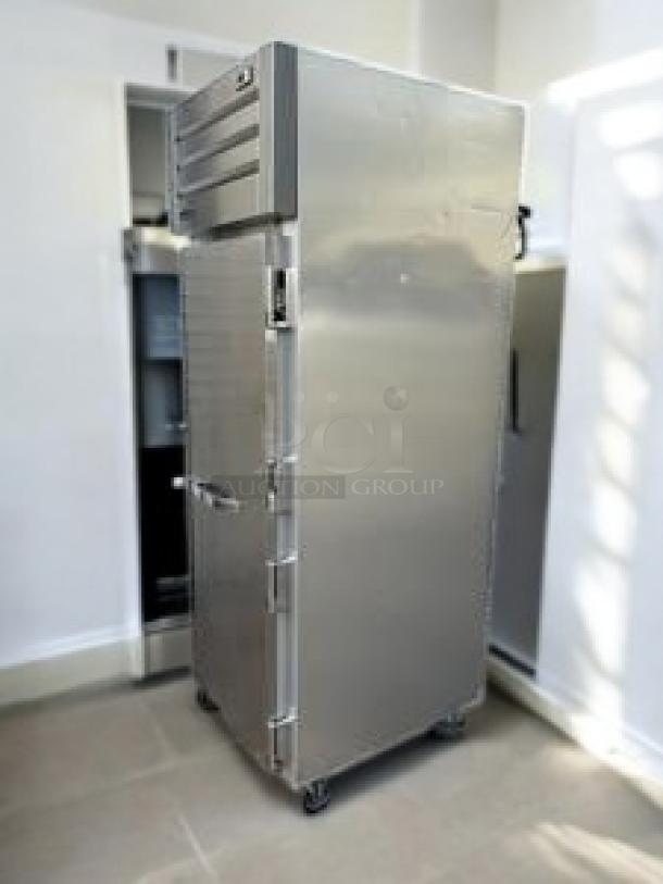 True T-23-HC single door reach-in refrigerator in great condition, stainless steel finish, fully tested, and working.