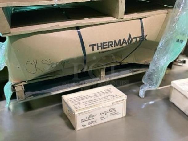 Brand new Therma-Tek TCHP24-4L 24" gas hotplate in packaging, featuring 4 open burners, fully tested and ready to use.