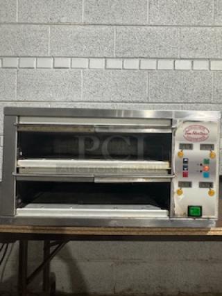 Meister Cook DMW-22-TDL food holding cabinet, 120V, tested and working, dual shelves, with control panel on the right.