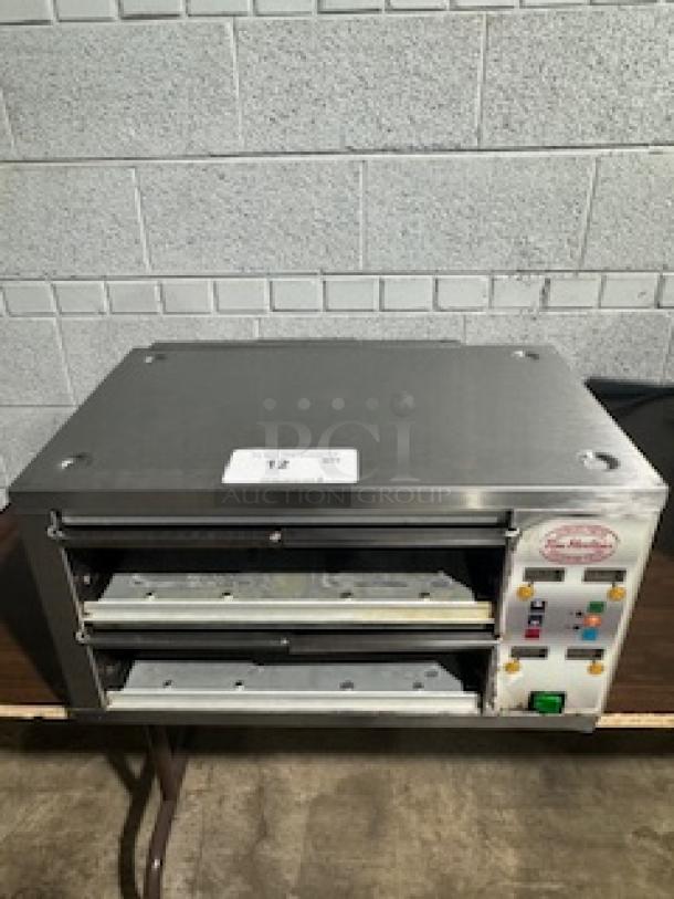 MERCO MHC-22-TDL modular holding cabinet, dual-deck food warmer, stainless steel, control panel with buttons, gently used condition.
