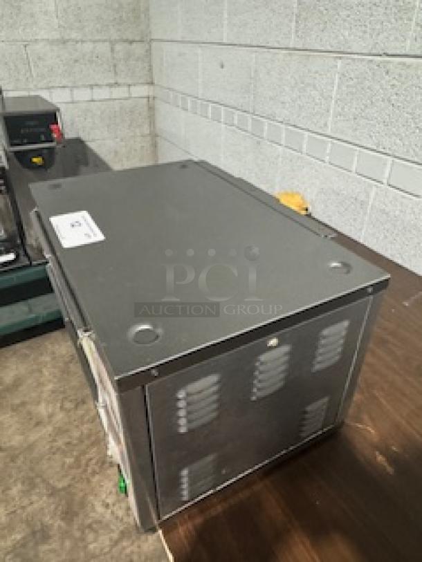 MERCO MHC-22-TDL Modular Holding Cabinet, stainless steel, used, with front ventilation slots and visible control panel.