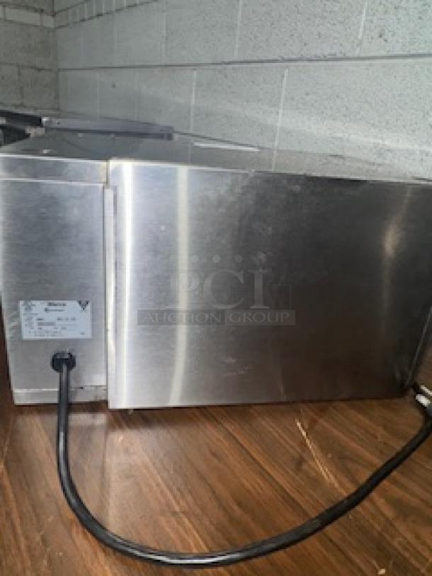 Stainless steel MERCO MHC-22-TDL modular holding cabinet, used condition, with power cord and visible model label.