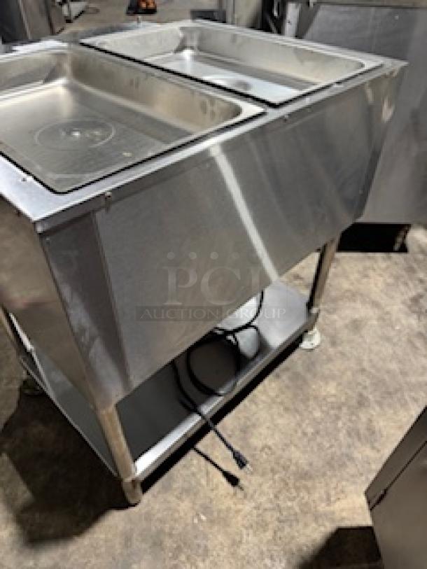 Sentinel FZ-06B1 2-Well Electric Hot Food Table, 120V, 30"W, stainless steel, tested, working, excellent condition.