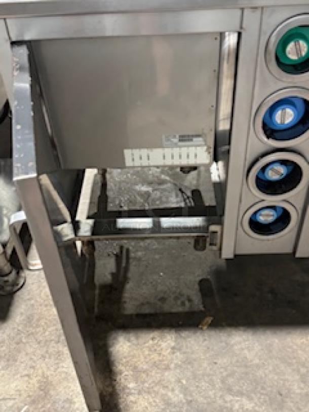 S&G MANUFACTURING BC7-1543 commercial kitchen equipment, stainless steel, with multiple cup dispensers. Visible model label.