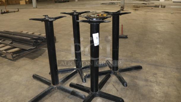 FLAT Tech KX22 22" x 22" self-stabilizing black table base, model CT2007, in good condition.