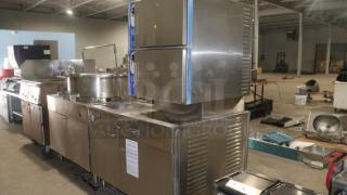 Cleveland Double-Deck Electric Convection Steamer with 6-Gallon Kettle, Model x2d0tle, stainless steel, good condition.