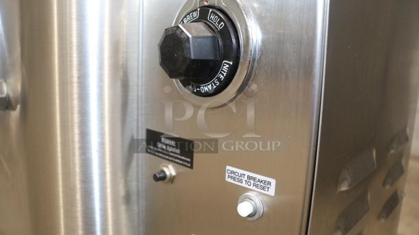 American Metal Ware 7776E twin 6-gallon coffee maker with brew control dial, circuit breaker, tested and working condition.