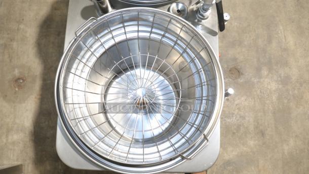 American Metal Ware 7776E Twin 6 Gallon Coffee Pump, stainless steel, tested, 120V, wire grate visible on top.