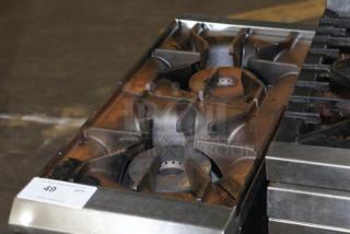 Brand new Avantco 177CAGR212, NAM-2210 stainless steel 2 burner range, natural gas, 50,000 BTU, scratch and dent condition.
