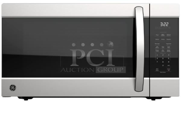 BRAND NEW GE® 2.2 Cu. Ft. Countertop Microwave Oven, Model GCSH22U1WSS, scratch and dent condition, stainless steel finish.