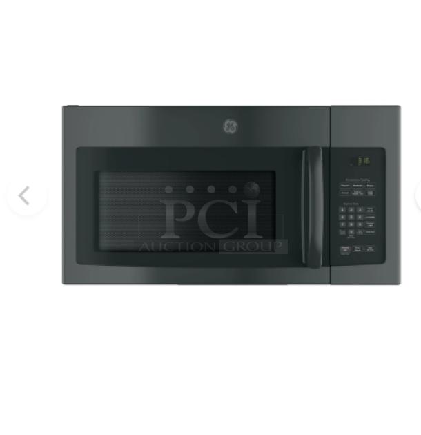 BRAND NEW GE 1.6 Cu. Ft. Over-the-Range Microwave, Model JNM3163DJBB, black, recirculating venting, slight scratches and dents.