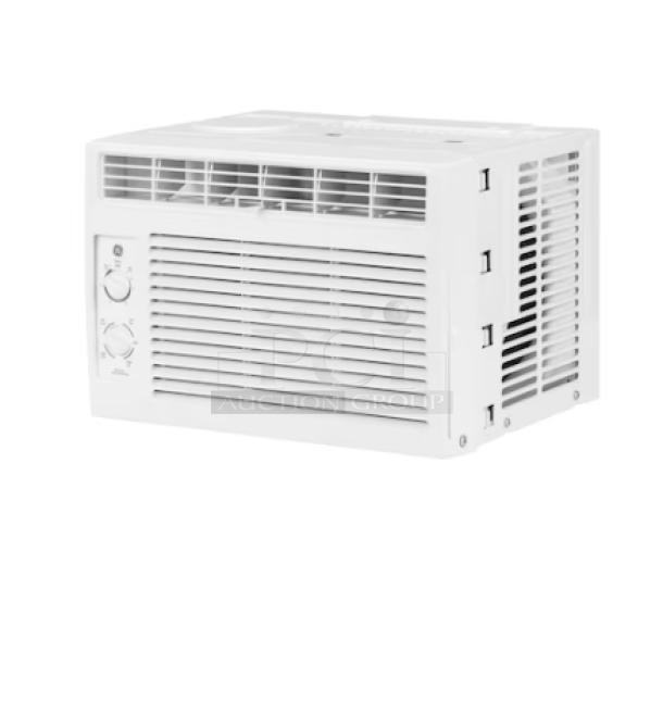 BRAND NEW GE 5,000 BTU window air conditioner, model AWFS05BWL, mechanical controls, minor cosmetic scratches, in box.