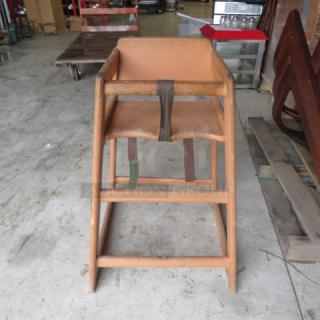 One Wooden High Chair. - Item #1213463