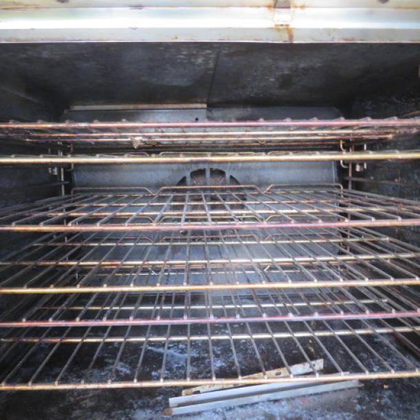 Southbend Silver Star double stack convection oven, model SLES/20SC, with 8 racks, on casters. Untested condition.