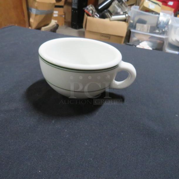 Vintage McNicol China coffee cup, model W48, with green stripe, excellent condition.