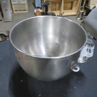 One Stainless Steel Mixer Bowl. - Item #1214544