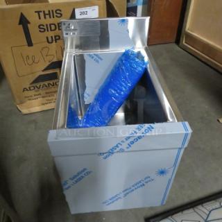 One NEW Advance Tabco Underbar Ice Bin. Model# SLI-12-12. Assembly Required. 12X18X32. $599.00 - Item #1214559