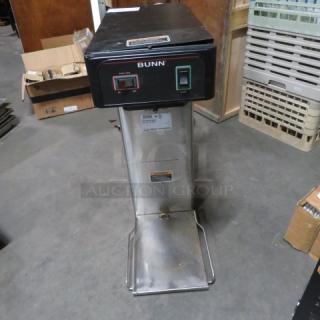 One 3 Gallon Bunn Tea Brewer. Model# TB3Q. 120 Volt. 12X21X31. $898.00 - Item #1214610