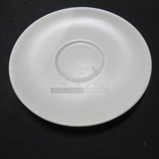 Evolution 6.5-inch saucer in pristine condition with a sleek, white finish. Ideal for collectors. Model: 10XBID.