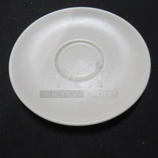 Evolution 6.5-inch saucer in pristine condition with a sleek, white finish. Ideal for collectors. Model: 10XBID.