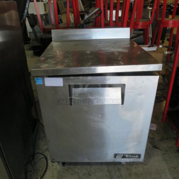 True TWT-27F Worktop Freezer on casters, 27.5x30x35.5, stainless steel, 115V, used condition.