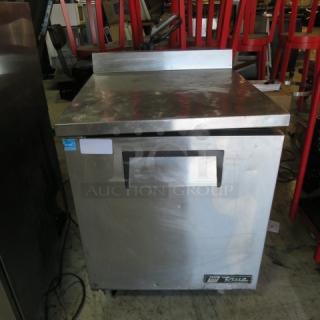 One WORKING True 1 Door Worktop Freezer On Casters. Model# TWT-27F. 115 Volt. 27.5X30X35.5. $2904.14 - Item #1214829