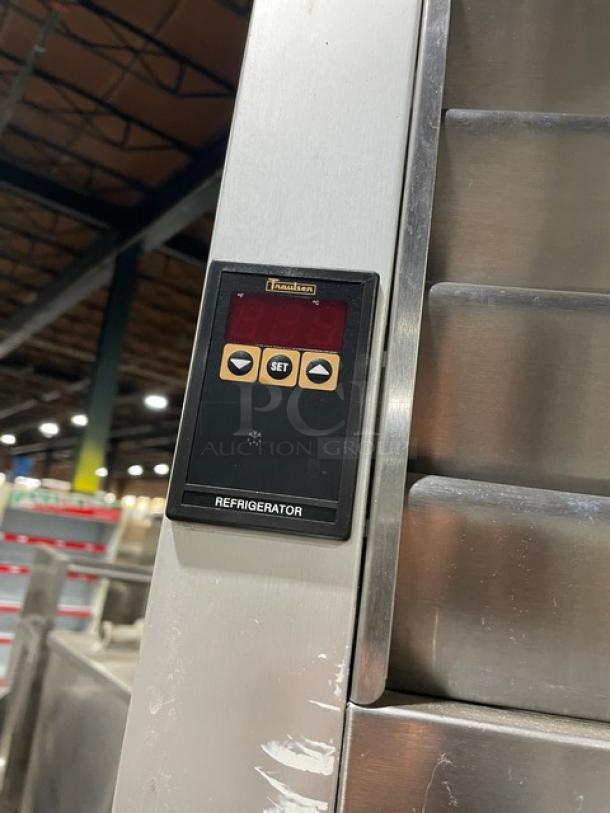 Traulsen G-Series stainless steel 2-door refrigerator, Energy Star certified, Model G20010, digital controls visible.