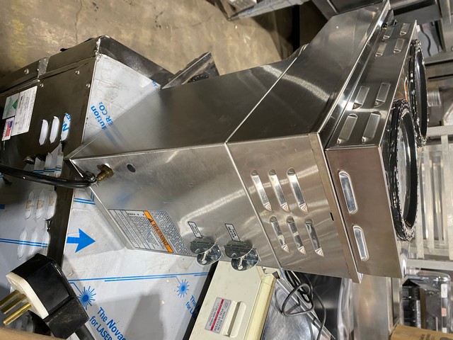 Water line connection point on commercial coffee brewer