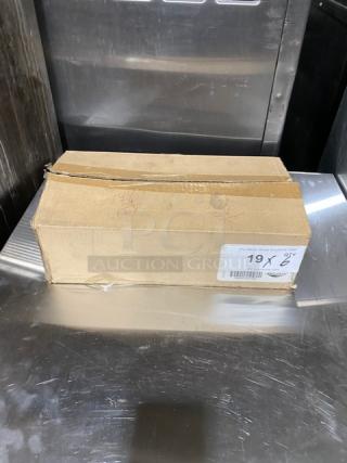 Cardboard box containing new Vollrath Jacob's Pride 4 oz. round perforated spoodle, gray handle, Model 6432445.