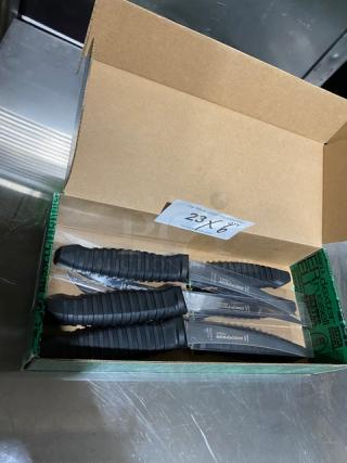 Dexter Russell Prodex PDB131NF-6 boning knives, stainless steel, semi-flex, black grip handle, new in box.
