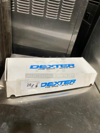 Dexter Russell 8" Chef Knife, Model V1458PCP, in sealed box. Stainless steel blade, black grip handle. New condition.