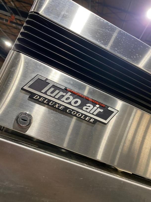 Turbo Air Deluxe Cooler Series stainless steel reach-in refrigerator, model TSR-23D, single door, 115V, visible brand logo.